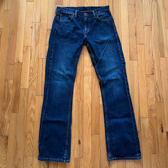 Levi's 527 Low Rise Bootcut Jeans 33x34 Dark Blue Wash Western Rancher Cowboy - Picture 1 of 12
